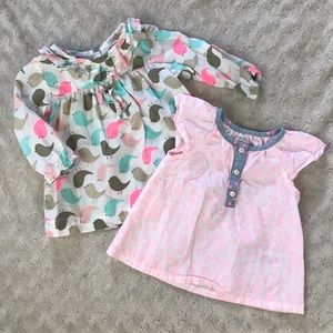 Carter’s Baby Girl Tops Bundle Birds Floral Pink